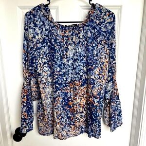 Nine West Floral Blouse